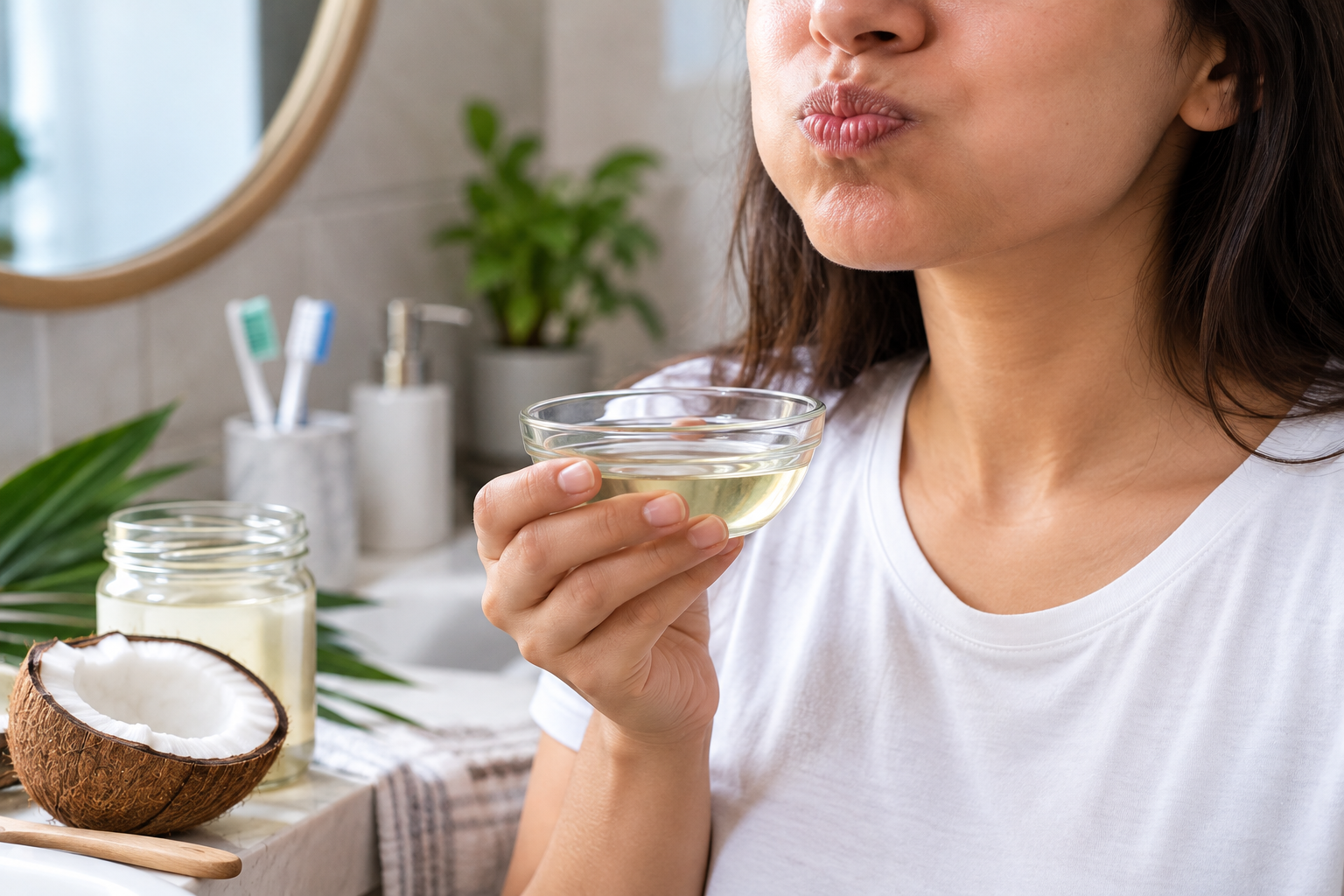 Coconut Oil Pulling Wellness Ritual