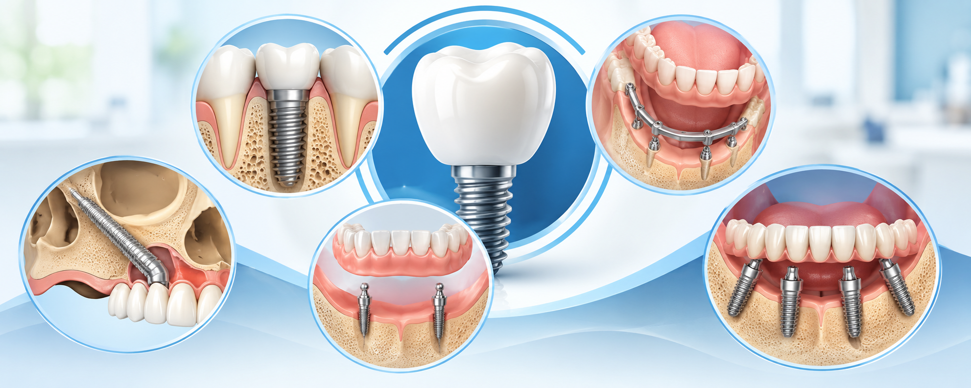different types of dental implants