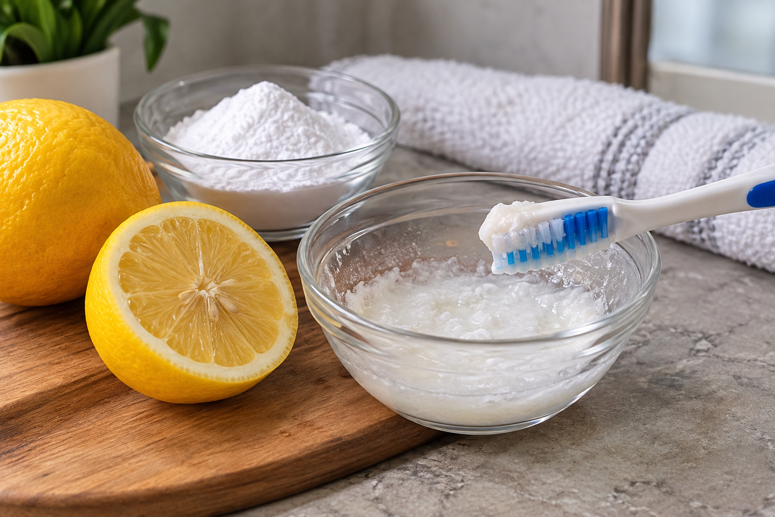 Lemon Baking Soda Toothpaste